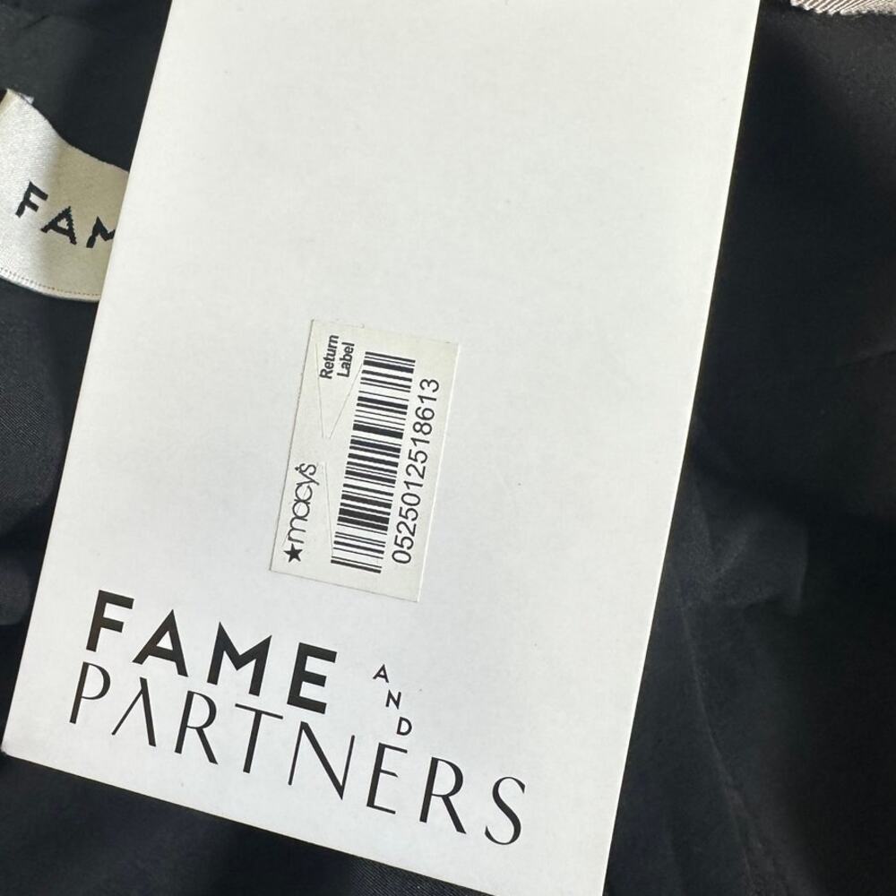 Fame and Partners MC180 Black Lace Bodice Maxi Dress Size 8 V Neck Formal NWT - Picture 11 of 13